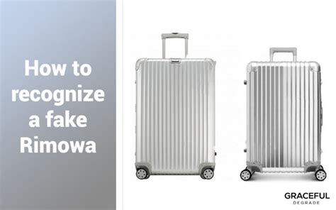 How to recognize a fake Rimowa .